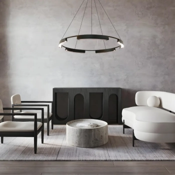 Tura 80 lampa wisząca LED 45W 5555lm CCT LP-9786/1P 80cm BK