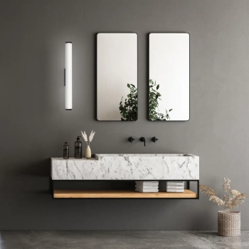 Vena 45 kinkiet IP44 LED 8W 1361lm CCT LP-1010/1W-45 BK