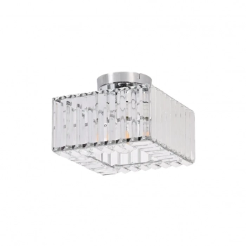 Vetro lampa sufitowa 1xE27 chrom LP-2910/1C CH square Light Prestige