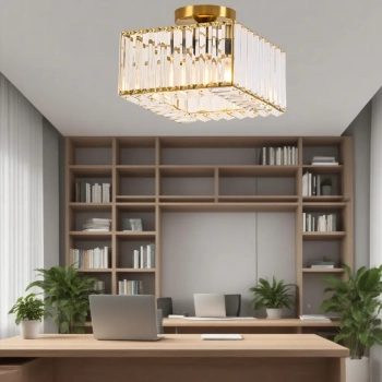 Vetro lampa sufitowa 1xE27 złota LP-2910/1C GD square