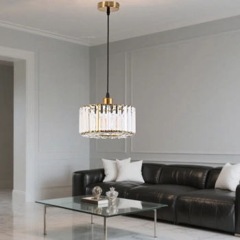 Vetro lampa wisząca 1xE27 złota LP-2910/1P GD round