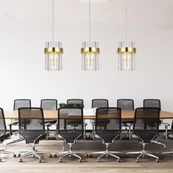 Vetro lampa wisząca 3xE14 złota LP-2910/3L GD