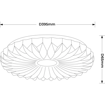 Zivora 40cm lampa sufitowa LED 23W 2202lm 4000K LP-4890/1C-40 WH