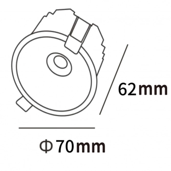 Zyra oczko podtynkowe LED 7W 554lm CCT czarne LP-1606/1RS BK