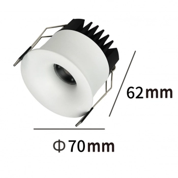 Zyra oczko podtynkowe LED 7W 554lm CCT białe LP-1606/1RS WH