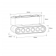 Blaze Magnetic Slim 24V LED 6W 438lm 3000K  biały LP-616-MAG SLIM 6W 3WH Light Prestige