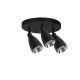Campana 3 lampa sufitowa 3xGU10 czarna LP-3103/3C BK Light Prestige