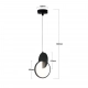 Circlo lampa wisząca LED 8W 843lm CCT czarna LP-1311/1P BK