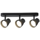 Dravo 3 lampa sufitowa 3xGU10 czarna LP-9523/3WS BK Light Prestige