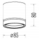 Kendal lampa sufitowa 1xGX53 czarna LP-6331/1SM R2 BK