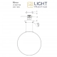 Mirror lampa wisząca IP44 LED 47W 5230lm CCT złota LP-999/1P L GD CCT
