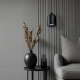 Nilo lampa wisząca 1xGU10 czarna LP-0110/1P BK