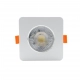 Plus ruchome oczko podtynkowe LED 3W, 5W, 7W 622lm białe CCT LP-1506/1RS WH Square Light Prestige
