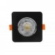 Plus ruchome oczko podtynkowe LED 3W, 5W, 7W 622lm czarne CCT LP-1506/1RS BK Square Light Prestige