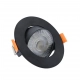 Plus ruchome oczko podtynkowe LED 3W, 5,W 7W, 622lm czarne CCT LP-1506/1RS BK Light Prestige