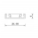 Szyna magnetic slim 2m natynkowa czarna LP-656-MAG SLIM 2m SM BK
