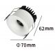 Zyra oczko podtynkowe LED 7W 554lm CCT białe LP-1606/1RS WH