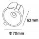 Zyra oczko podtynkowe LED 7W 554lm CCT białe LP-1606/1RS WH