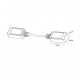 Łącznik Linka natynkowy Magnetic Slim 24V czarny LP-656-MAG SLIM łącznik linka SM BK Light Prestige