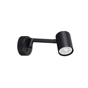 Snow z wysięgnikiem kinkiet GU10 czarny LP-731/1WL BK Light Prestige