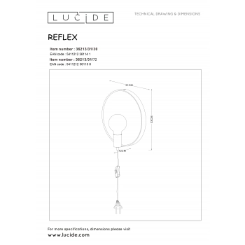 Reflex kinkiet lustrzany E27 36213/31/30
