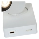 Lucide Nigel kinkiet USB GU10 LED Dim 5W 2200K-3000K 09929/06/31 biały