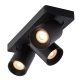 Lucide Nigel reflektorek 3 x GU10 LED Dim 5 W 2200 K - 3000 K 09929/15/30 czarny