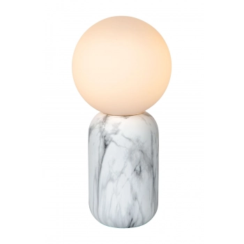 Marbol lampa stołowa 1 x E27 biała, opal 06520/01/31 Lucide