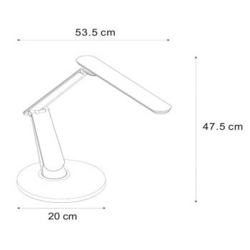 Practico LED lampka stołowa 10W 430lm 3500K 24657/10/30