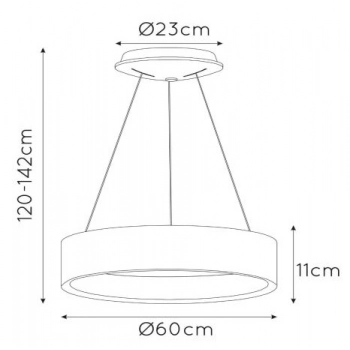 Talowe lampa wisząca LED 39W 3000K 2340lm 46400/42/31