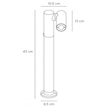 Tatum LED lampa stojąca IP65 4,5W 417lm 3000K 27895/05/29