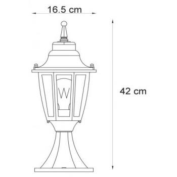 Tireno lampa stojąca IP44 1xE27 11834/01/30