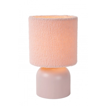 Woolly lampka stołowa 1xE14 różowa 10516/01/66 Lucide
