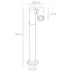 Tatum LED lampa stojąca IP65 4,5W 417lm 3000K 27895/05/29