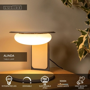 Alinda lampka stołowa LED 9W 440 3000K taupe 77591/15/41