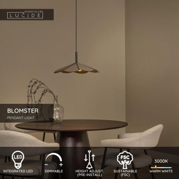 Blomster lampa wisząca LED 9W 570 3000K taupe 77493/07/41