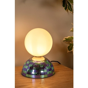 Glitzer lampka stołowa 1xG9 niebieska 10527/01/35