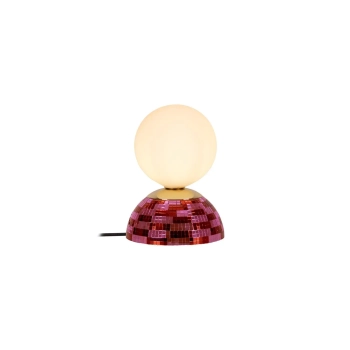 Glitzer lampka stołowa 1xG9 różowa 10527/01/66 Lucide