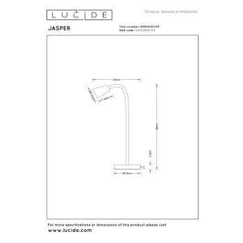 Jasper lampka stołowa 1xGU10 zielona 65506/01/33