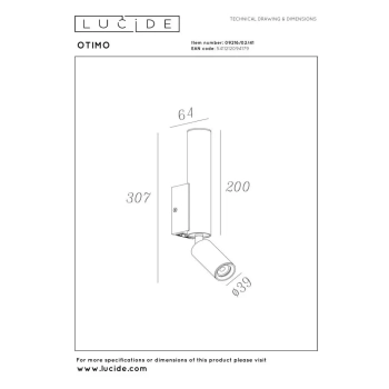 Otimo kinkiet 2xGU10 taupe 09216/02/41