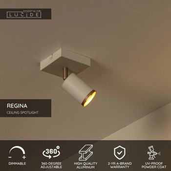 Regina lampa sufitowa 1xGU10 taupe 53914/01/41