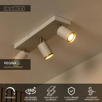 Regina lampa sufitowa 3xGU10 taupe 53914/03/41