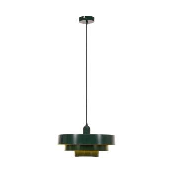 Runa lampa wisząca 1xE27 zielona 21443/35/33 Lucide