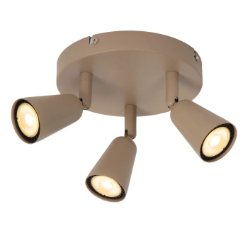 Tiana lampa sufitowa 3xGU10 25W taupe 65901/13/41 Lucide