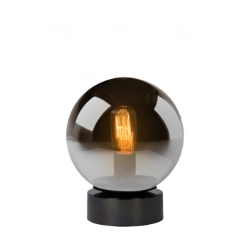 Lucide Jorit lampka stołowa E27 45563/20/65  z szklanym przydymionym kloszem