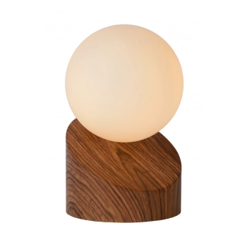 Lucide Len lampka stołowa G9 45561/01/70 w kolorze drewna