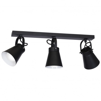 Amos lampa sufitowa, spot 3xE27 czarny mat Luminex