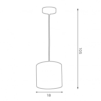 Arden lampa wisząca 1xE27 biały mat