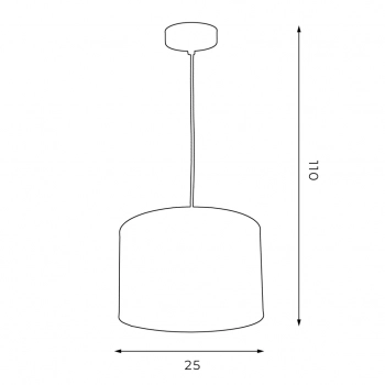 Arden lampa wisząca 1xE27 biały mat