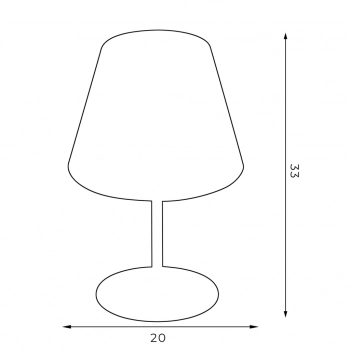 Arden lampka stołowa 1xE27 biały mat